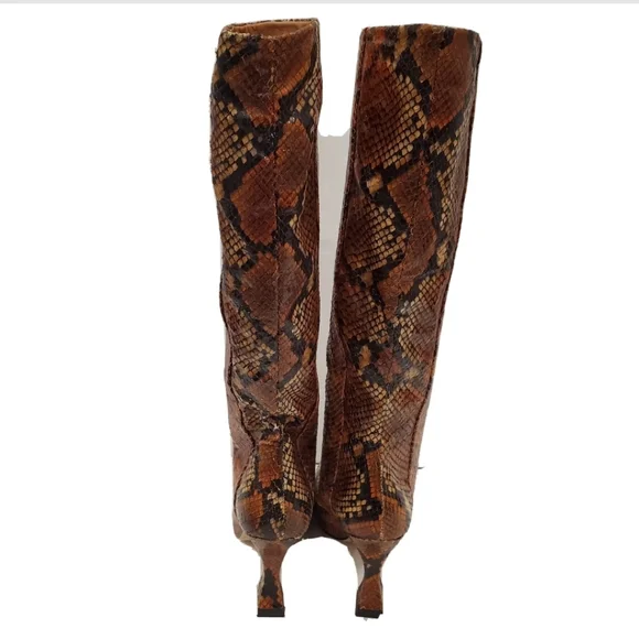 NEW MIISTA INGA SNAKE PRINT TALL BOOTS - Picture 3 of 6